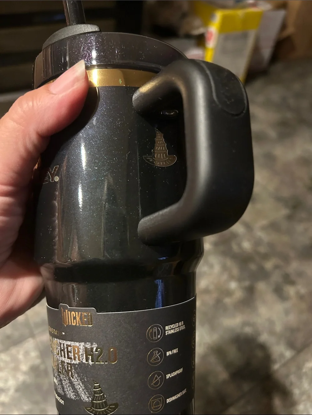Stanley x Wicked 20oz FlowState Quencher Tumbler Elphaba For Good IN HAND